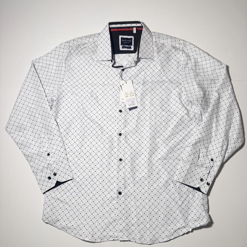 Silver Stone Collection Modern Fit Button Down Shirt